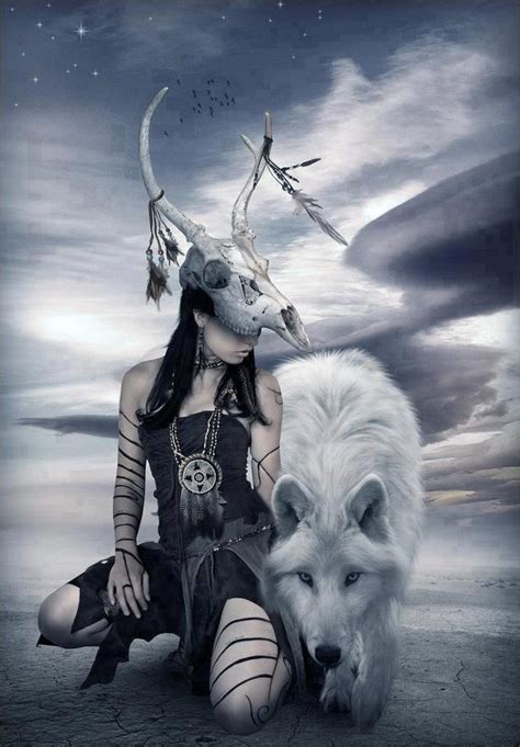 Shamanic wolf moon magic